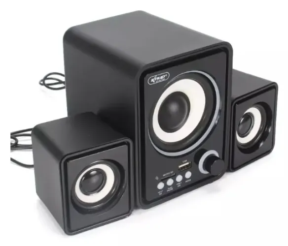 CAIXA DE SOM P/ COMPUTADOR USB BLUETOOTH 18W KP-6017BH