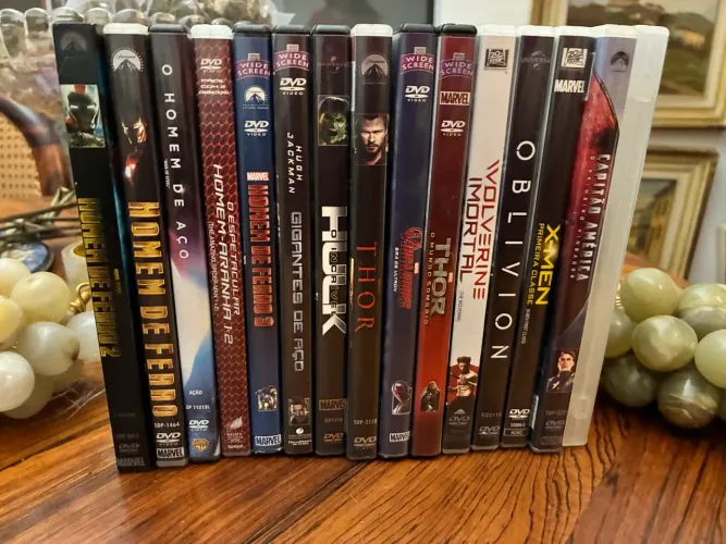 lote de dvds da marvel