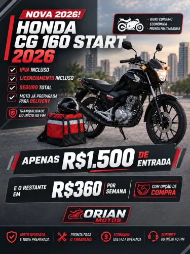 Honda Start 2026 venda ou LOCAÇÃO COM INTENÇÃO DE COMPRA 
