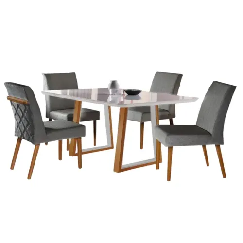 Mesa Diana com 6 cadeiras!! Tt98177m