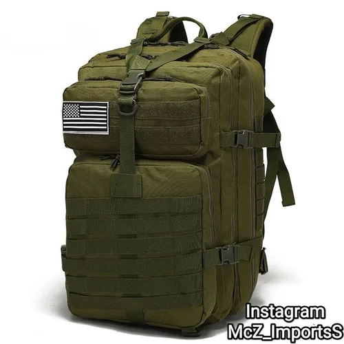 Bolsa Militar 50L em Nylon na cor Verde