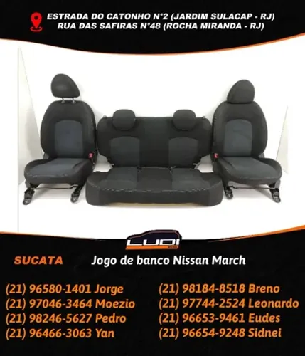Jogo de banco Nissan March
