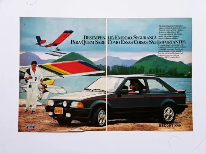 Escort XR3 1984, 1985, 1986 - Propaganda original de revista de época