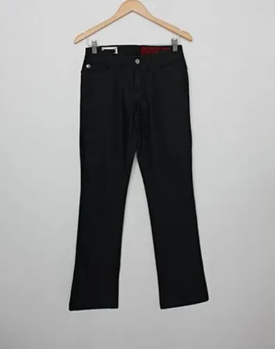 CALÇA DE SARJA ELLUS MASCULINA PRETA RETA