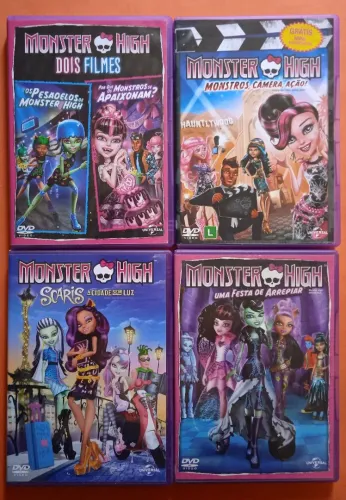 Dvd Monster High - 4 Dvds - 5 Filmes 