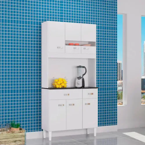 Armário de cozinha Manu 6 portas - ENTREGA HOJE !!!