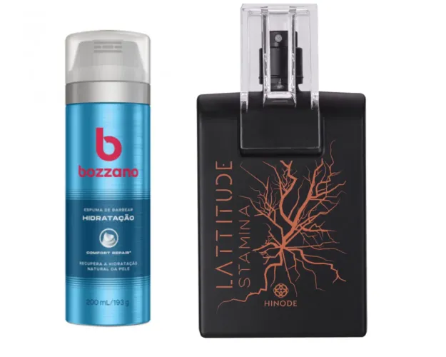 Kit perfume Stamina + creme de barbear 
