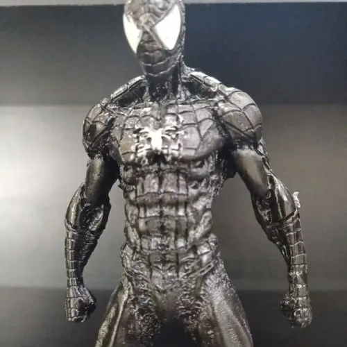 Boneco Resina Figura de ação Homem-Aranha Preto 20cm
