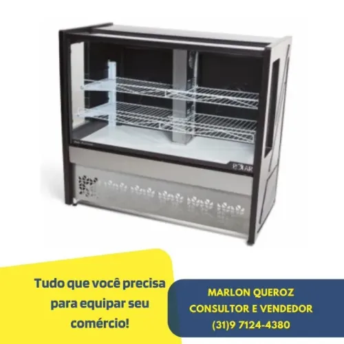 Balcão de Torta 1,25M Novo Polar