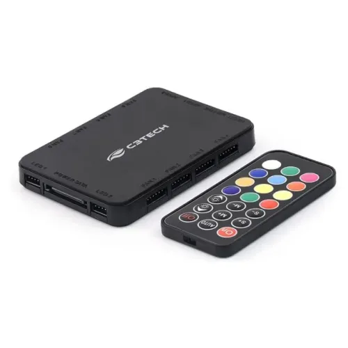 Controladora de Fan C3Tech FH-100BK com Controle - WZetta