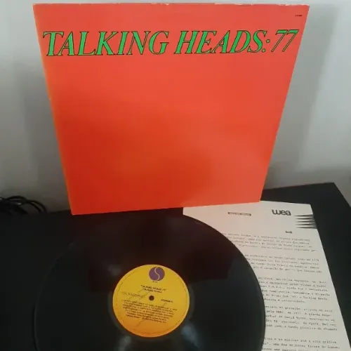 Lp Disco de Vinil Talking Heads 77 Og Promo C/ Release Imprensa Raro