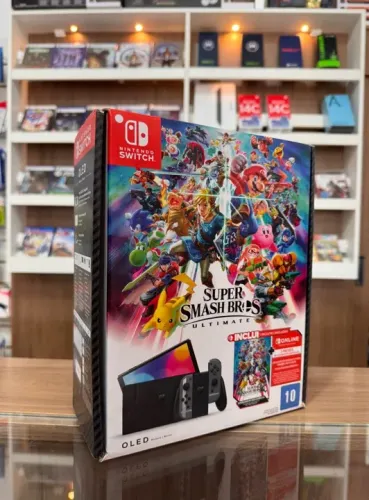 Nintendo Switch OLED 64gb || Smash Bros || Até 12x sem juros || Loja Física