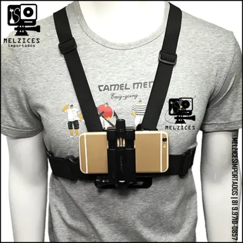 ( Oferta Imperdível ) Suporte Peitoral Para GoPro e Celular