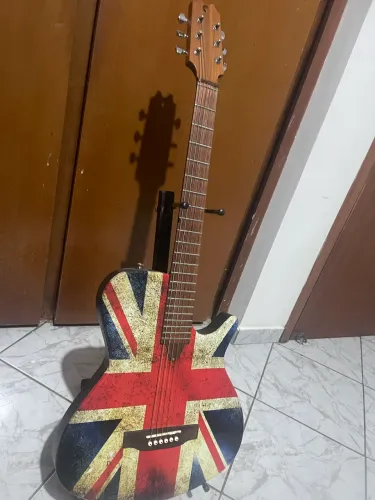 Vendo violão caimbe cordas de aço captação foi modificada