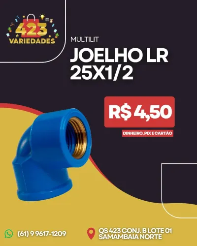Joelho LR 25x1/2" 