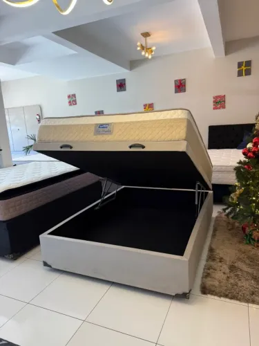 Colchão Casal + BASE BAU NOVOS - Entrega grátis!