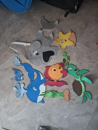 Vários eva pra cobrar história infantil, personagem Jonas
