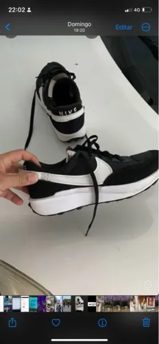 Tênis Nike preto e branco n39