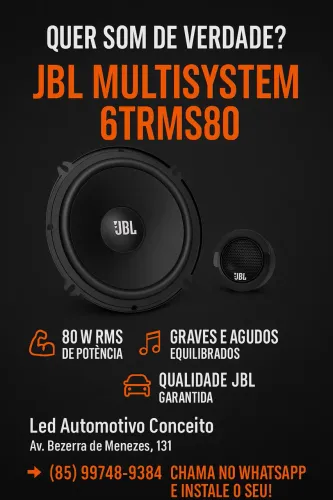 Alto Falantes de 6 polegadas JBL Multissystem 6TRMS80 - Som de Verdade!