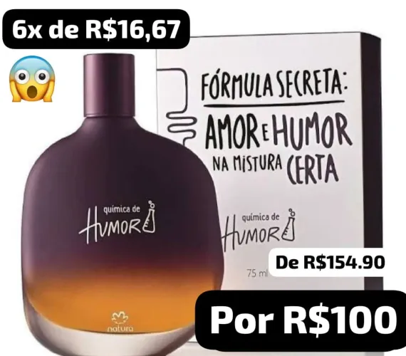 Perfume Masculino Natura Química de Humor 