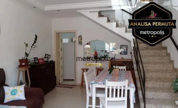 Sobrado à venda, 82 m² por R$ 630.000,00 - Jardim - Santo André/SP