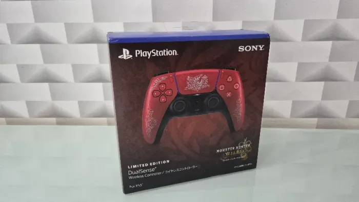 Controle para PS5 Dualsense edição limitada Monster Hunter Wilds - Novo Lacrado