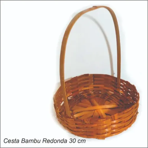 Kit com 4 Cestas de Bambu