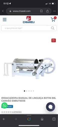Ensacadeira Manual de Linguiça Botini B8L