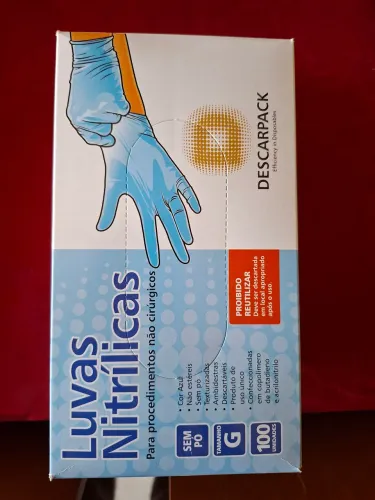 Luvas nitrilicas