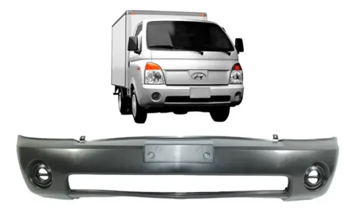 Parachoque Dianteiro Hr 2005 2006 A 2012 Preto Liso Preto