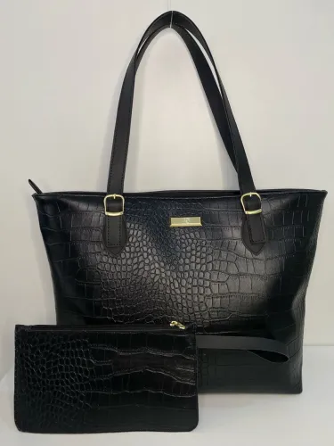 Bolsa preta + carteira 