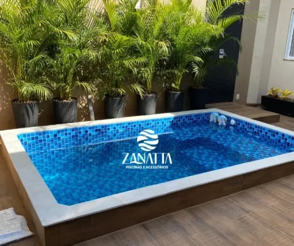 Piscina de vinil 10 m² completa.