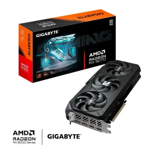 [LACRADA] Placa de Vídeo Gigabyte RX 9070 Gaming OC AMD Radeon, 16GB, GDDR6