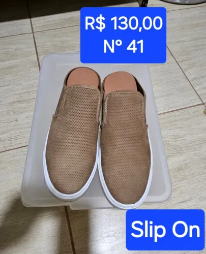 Slip On Bege - Tamanho 41