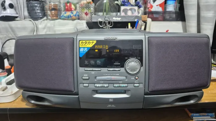Aparelho de som - Mini disc- MD-Z5 - MD/CD SYSTEM - SHARP - HOROFINE-K