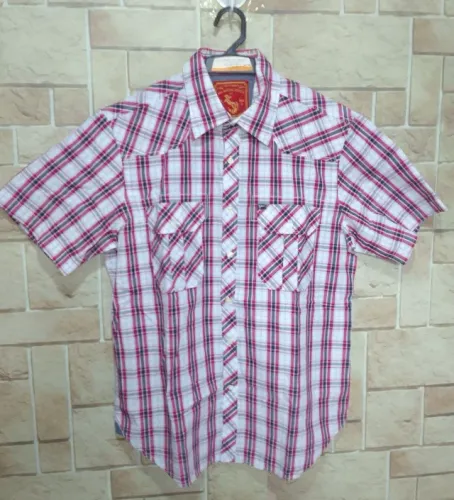 Camisa Masculina Manga Curta Xadrez Original Yachtsman Tm M