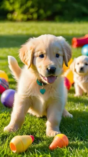 Filhote Golden Retriever venha adquirir um herdeiro