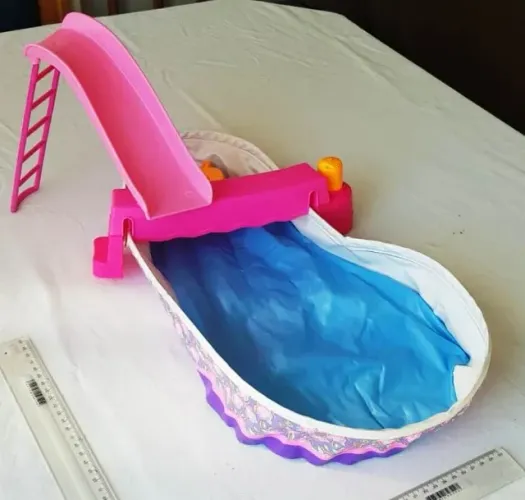 Brinquedo - Piscina da Barbie - Coleção Barbie Pool n Spa Tropical Splash - 1993 - Mattel