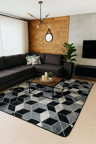 Tapetes geométricos sala é quarto na promoção 