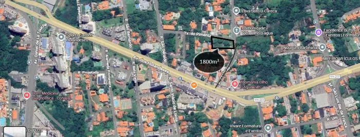 Alugo excelente terreno no Olho d´agua de 1800m²