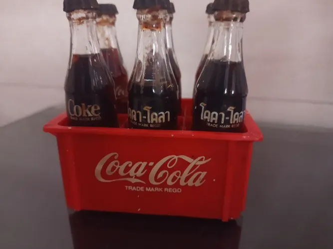 Engradado Coca Cola mini anos 90