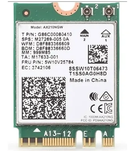 Placa De Rede Wifi 6 Ax210ngw