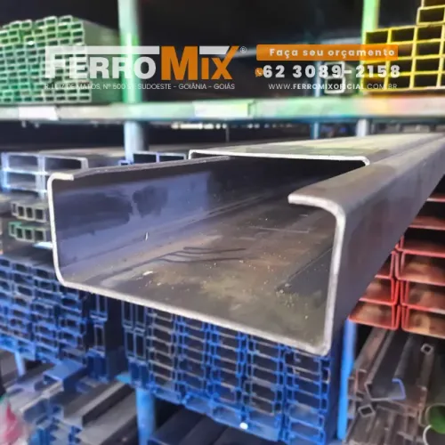 Ferragens para Construção - Ferro e Aço - Metalon - U Enrijecido - Telha Metálica