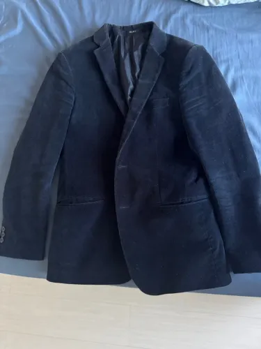 Blazer de Veludo Cotelê Navy - Elegância e Conforto