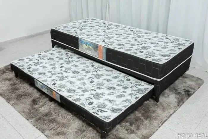 Direto da fábrica cama box solteiro com auxiliar ref 8129 - ENTREGA HOJE !!! 