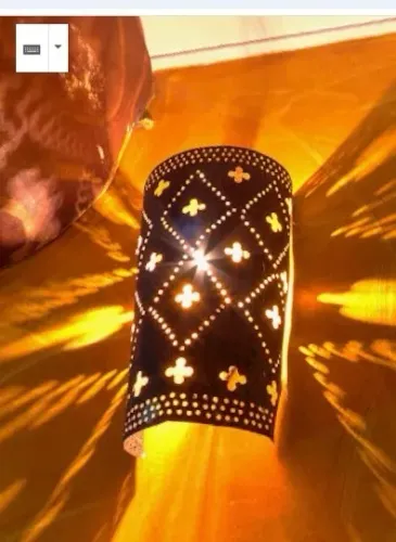 Arandelas Luminárias De Parede Chapa Leve Rustica  Envelhecida Natural