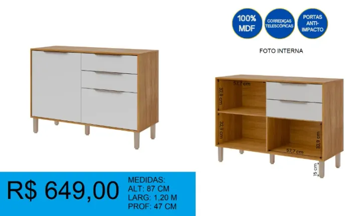Balcão de 1,20 de otima qualidade - a pronta entrega
