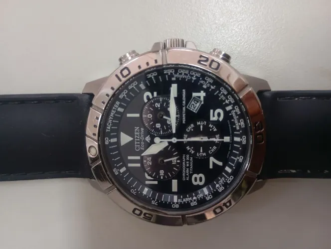 Relógio Citizen Eco-Drive Cronógrafo Perpetual Calendar
