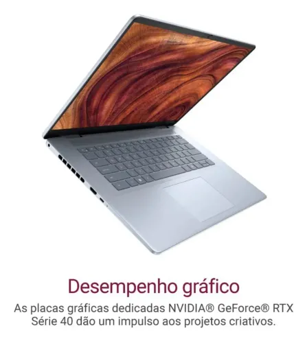 Notebook Inspiron I16-U7155H-A10 16" prateado 16GB de Ram - 1TB SSD - Intel Core Ultra 7