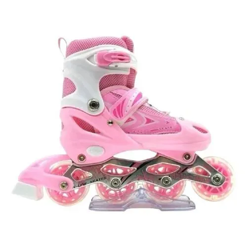 Patins infantil com led regulável
